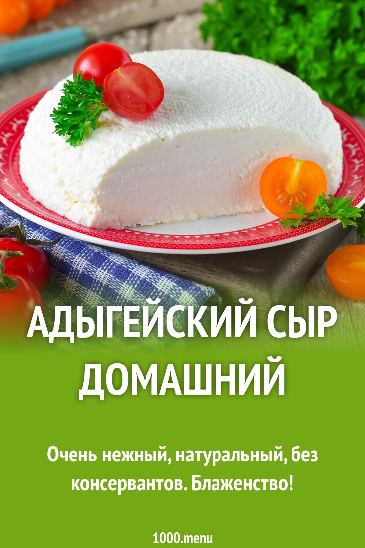 Как сделать адыгейский сыр в домашних