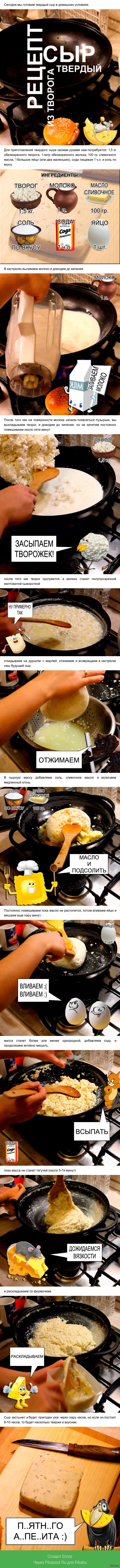 Твердый сыр рецепт в домашних условиях